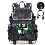 Zalgiris Backpack School Notebook Travel Bags