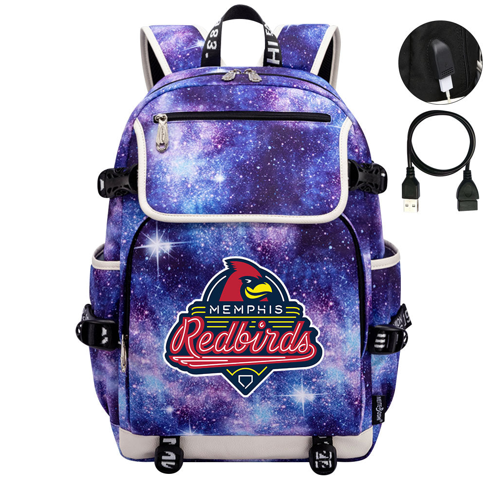Memphis Redbirds Backpack School Notebook Travel Bags