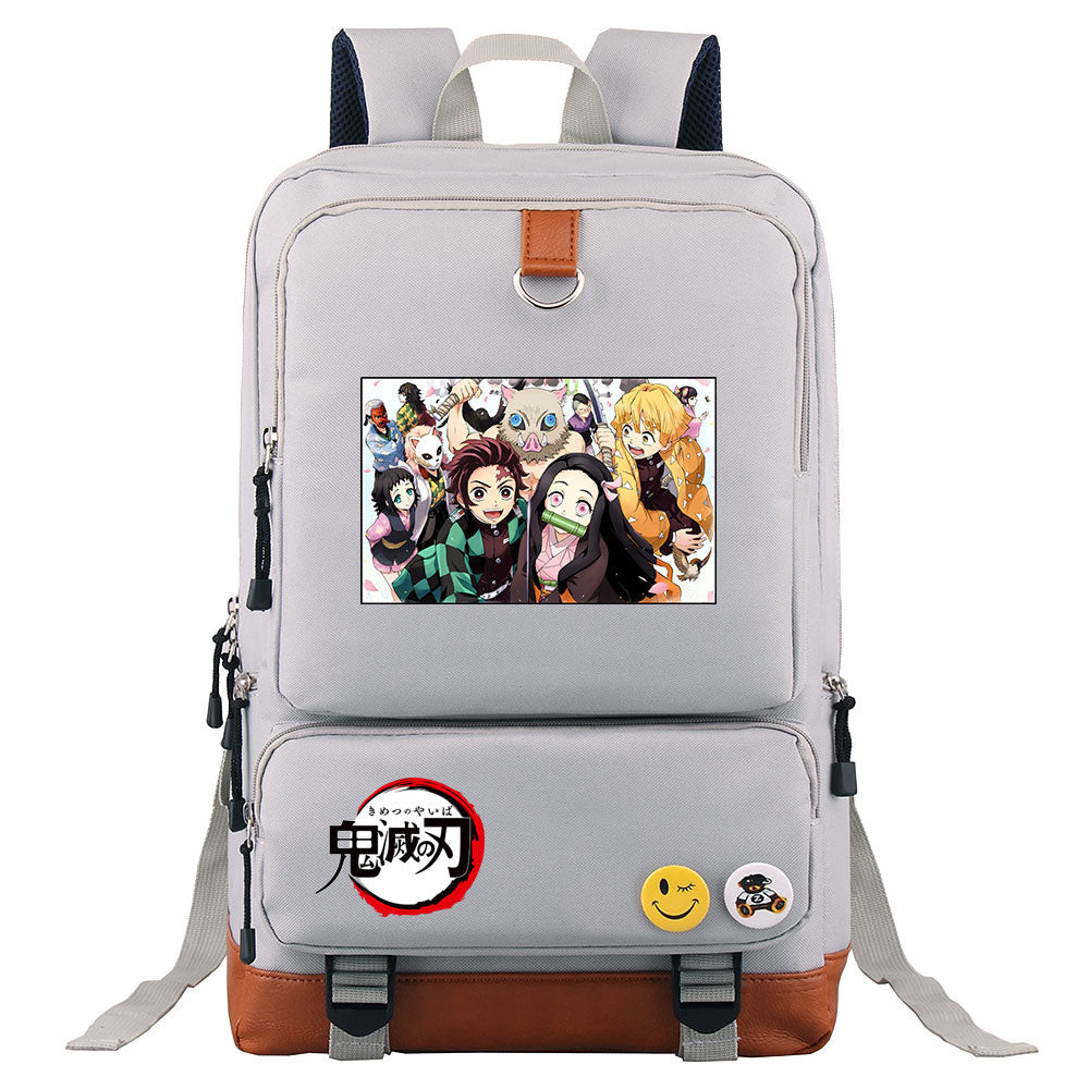 Demon Slayer Kimetsu No Yaiba Proof Backpack NoteBook Laptop School Bag
