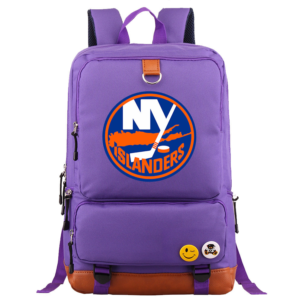 New York Islanders Hockey Team Proof Backpack NoteBook Laptop School Bag