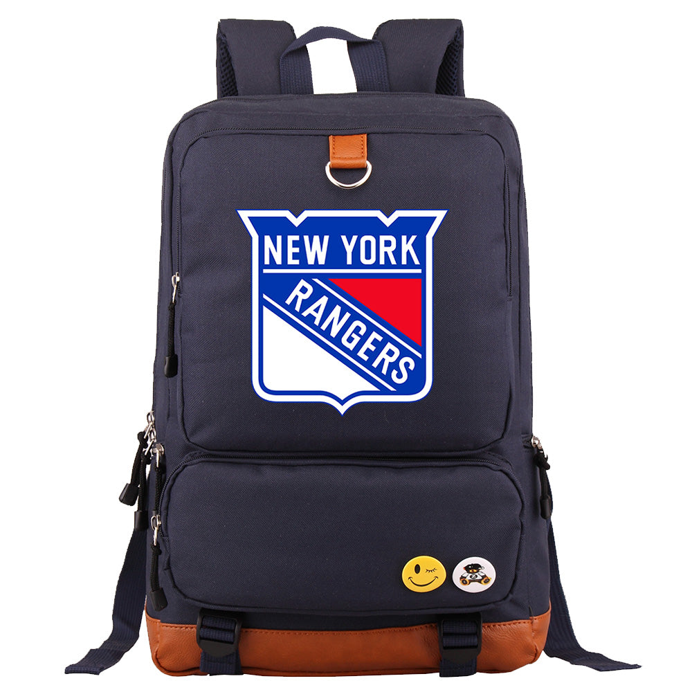 New York Rangers Hockey Team Proof Backpack NoteBook Laptop School Bag