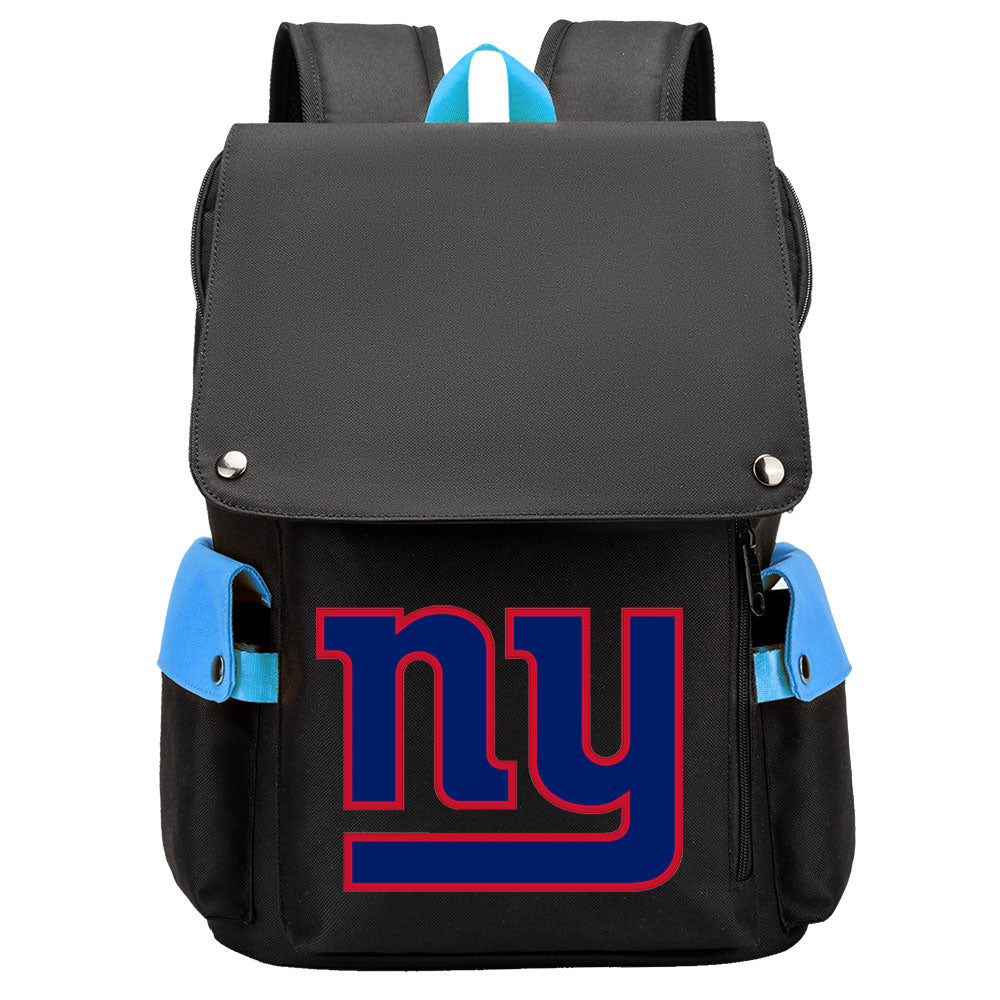 New York Giants Football Team Rugby Laptop Backpack Oxford School Bag