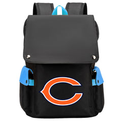 Chicago Bears Football Team Rugby Laptop Backpack Oxford School Bag