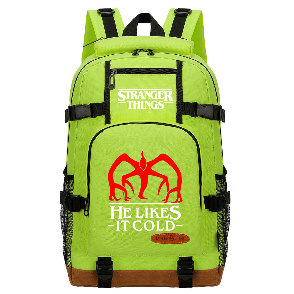 Strangers Things The Demogorgon Waterproof Backpack School Notebook Travel Bag