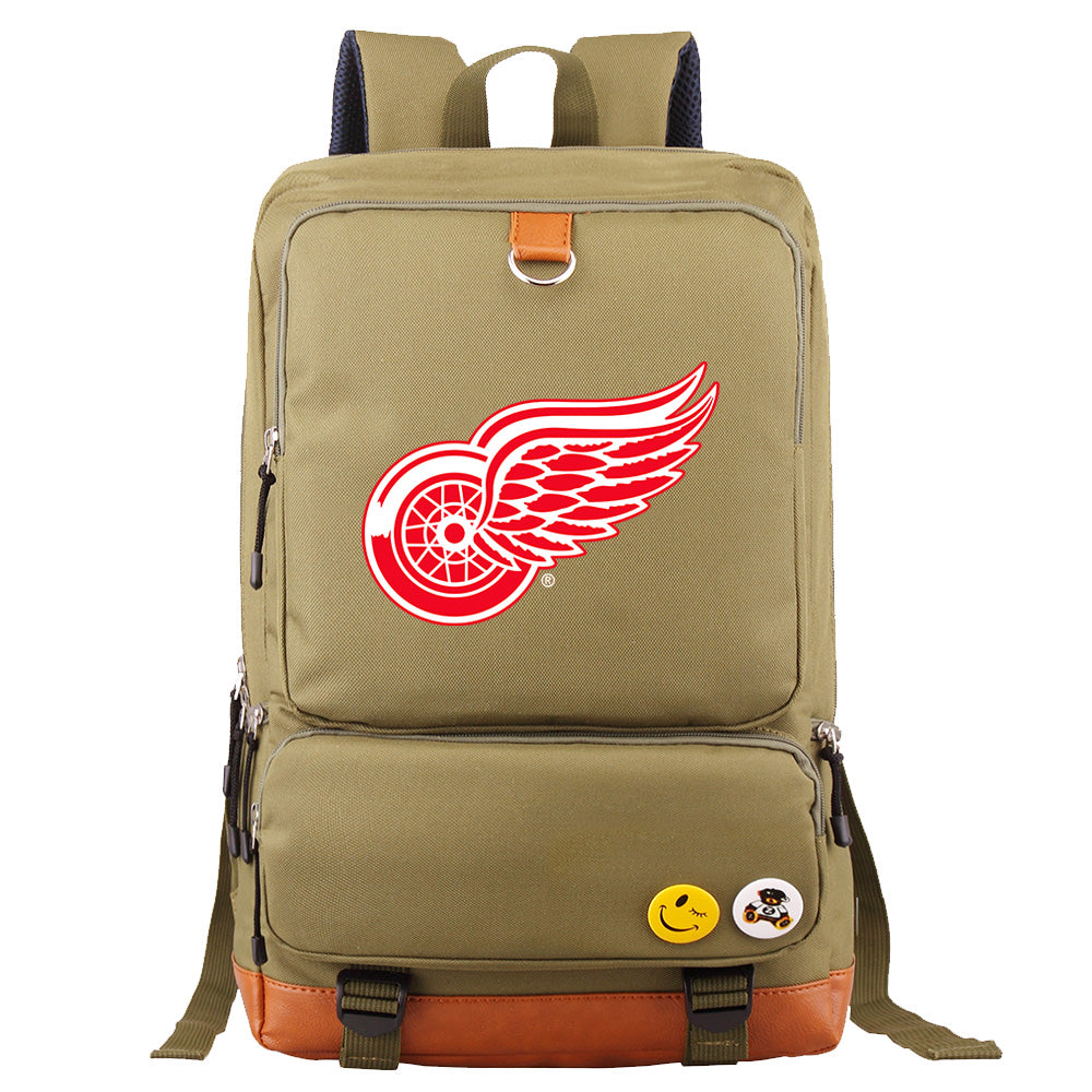 Detroit Red Wings Hockey Team Proof Backpack NoteBook Laptop School Bag