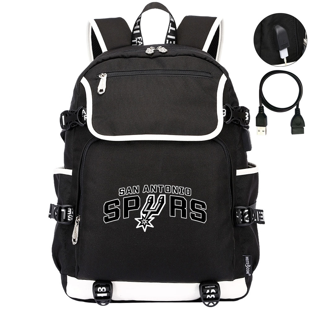 San Antonio Spurs Backpack School Notebook Travel Bags