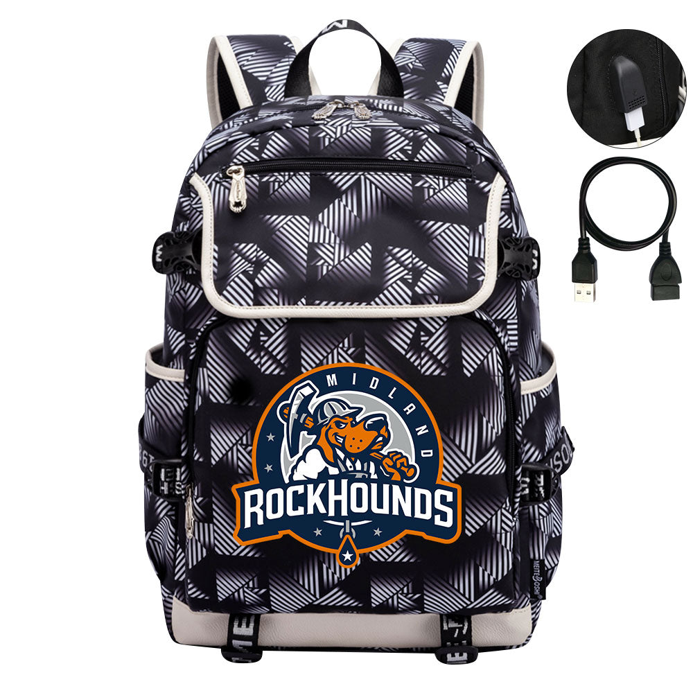 Midland RockHounds Backpack School Notebook Travel Bags