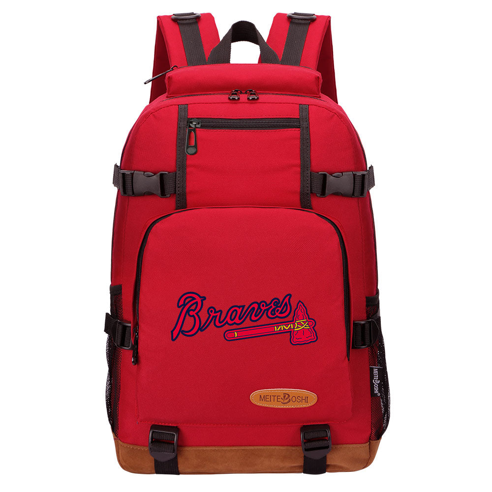 Atlanta Braves Waterproof Backpack School Notebook Travel Bag