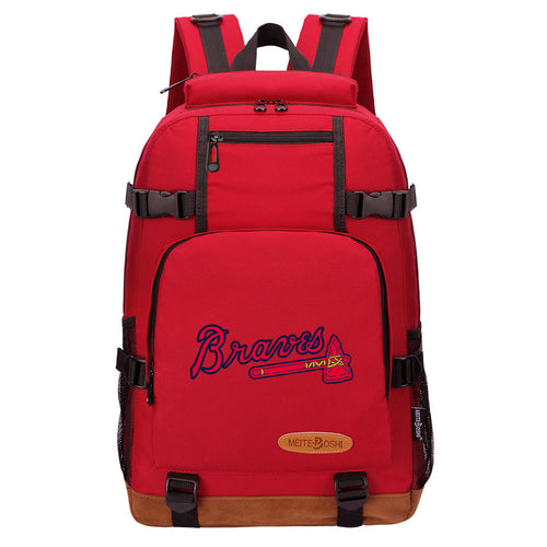 Atlanta Braves Waterproof Backpack School Notebook Travel Bag