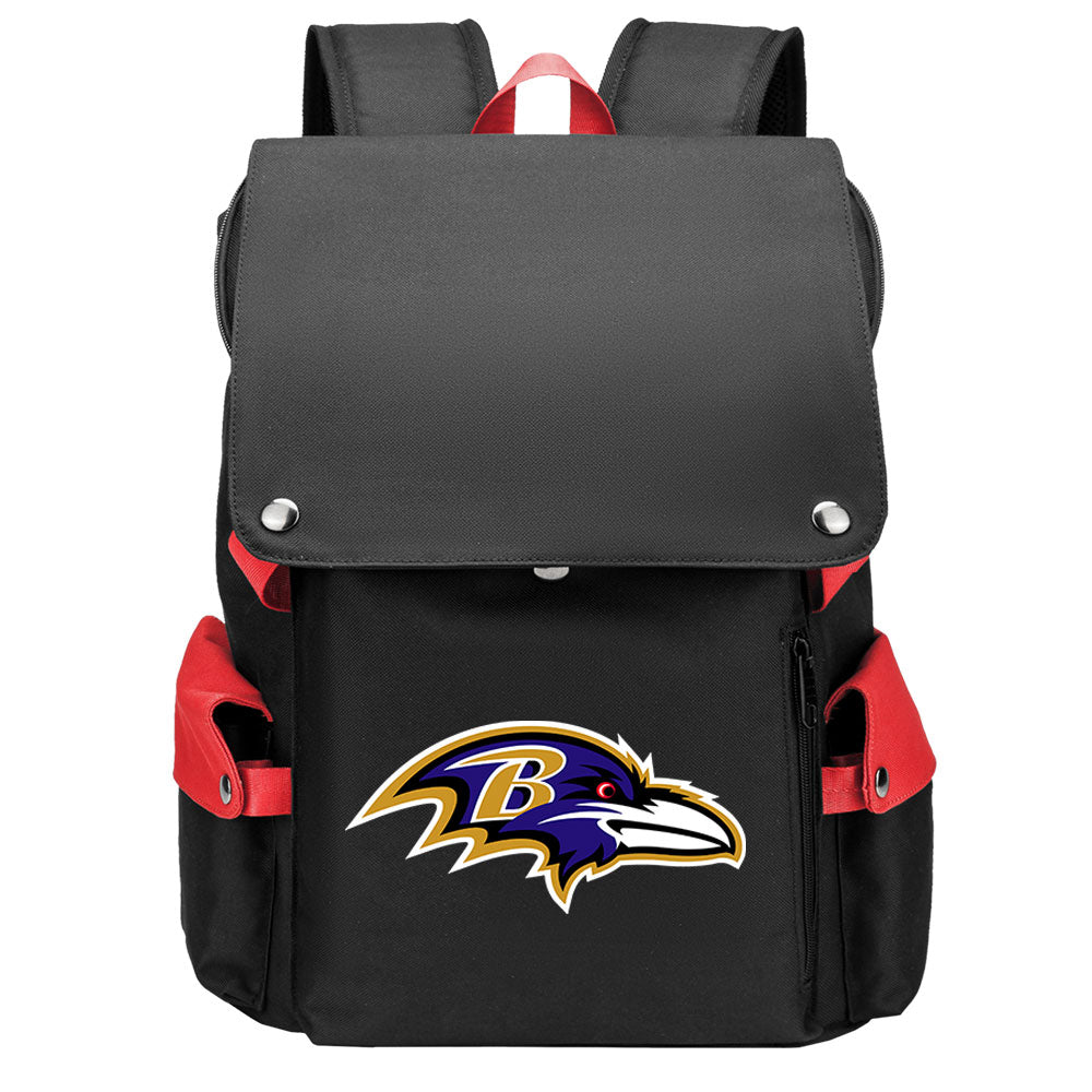 Baltimore Ravens Football Team Rugby Laptop Backpack Oxford School Bag