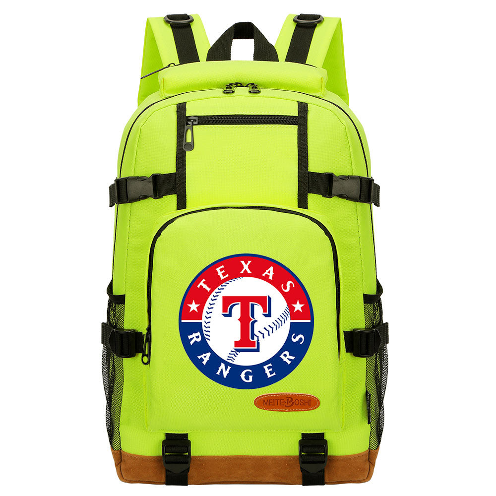 Texas Rangers Waterproof Backpack School Notebook Travel Bag
