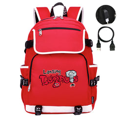 Lansing Lugnuts Backpack School Notebook Travel Bags