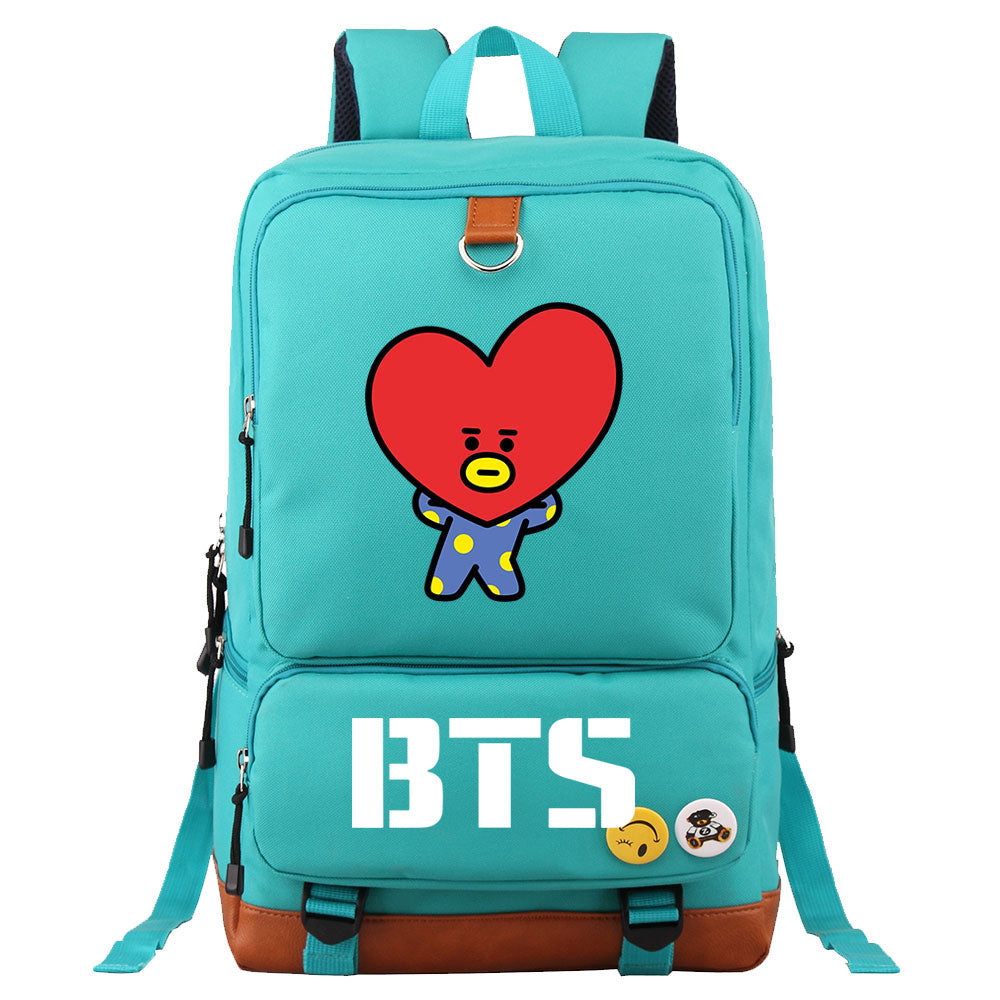 BTS TATA Proof Backpack NoteBook Laptop School Bag
