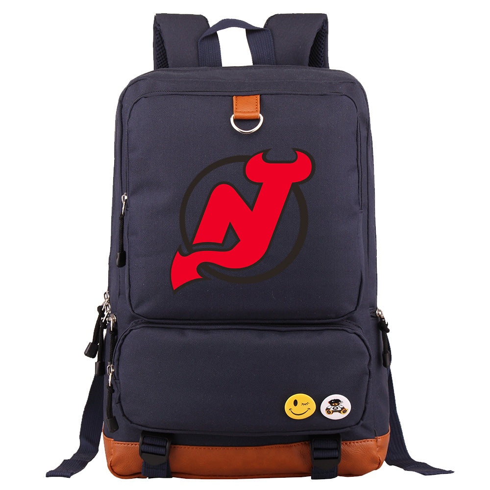 New Jersey Devils Hockey Team Proof Backpack NoteBook Laptop School Bag