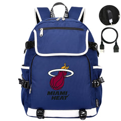 Miami Heat Backpack School Notebook Travel Bags