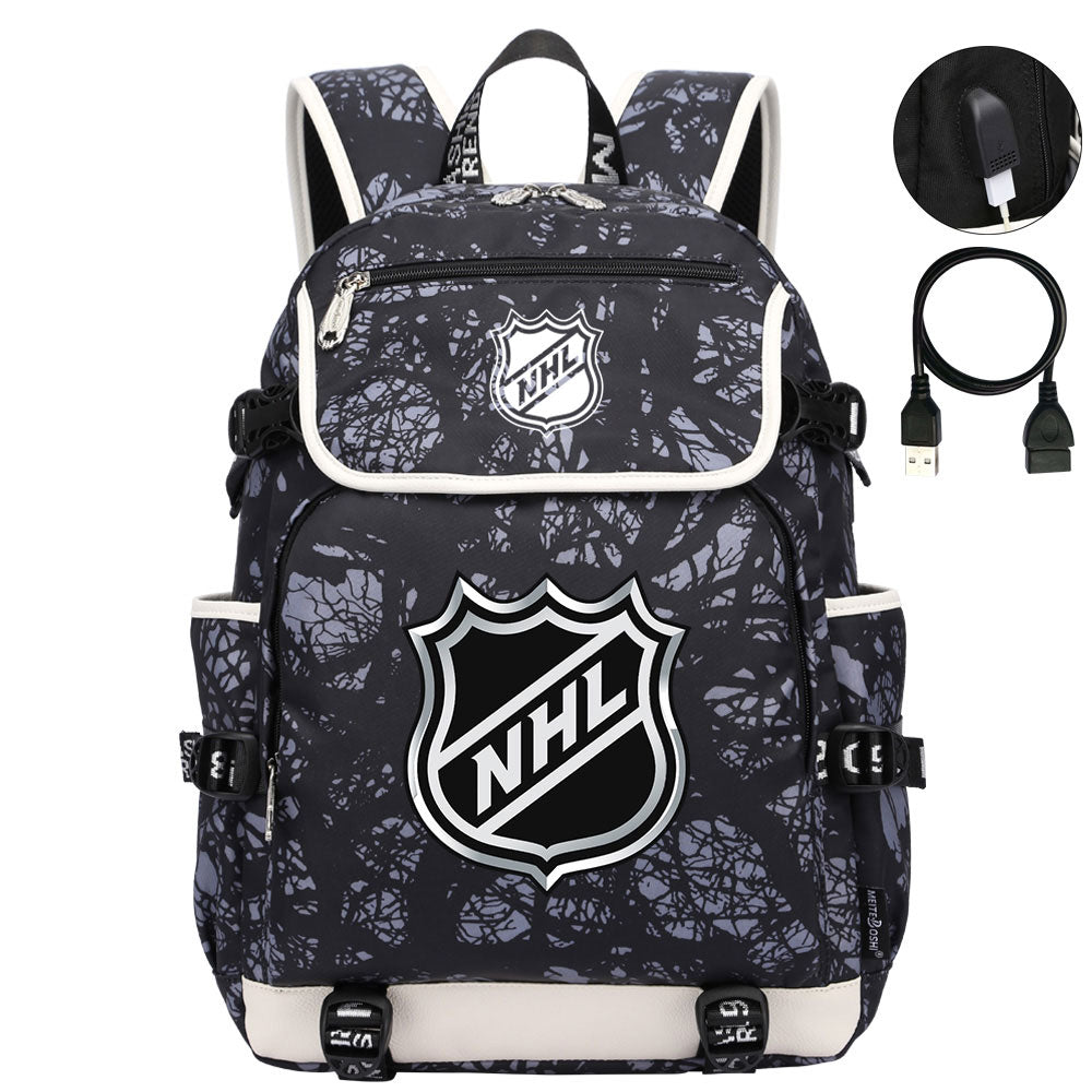 Hockey Team Backpack School Notebook Travel Bags
