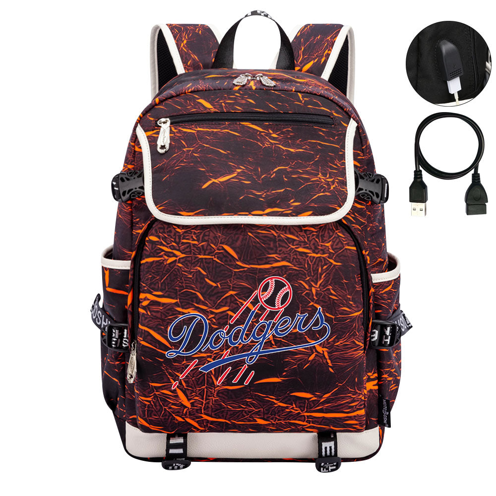 LA Dodgers Backpack School Notebook Travel Bags