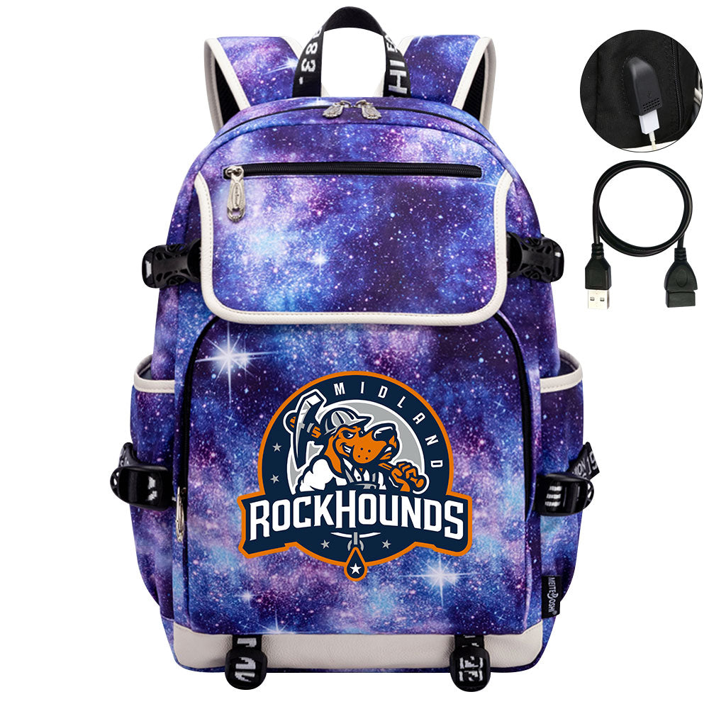Midland RockHounds Backpack School Notebook Travel Bags