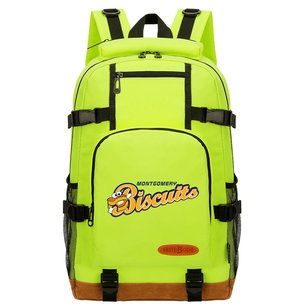 Montgomery Biscuits Waterproof Backpack School Notebook Travel Bag