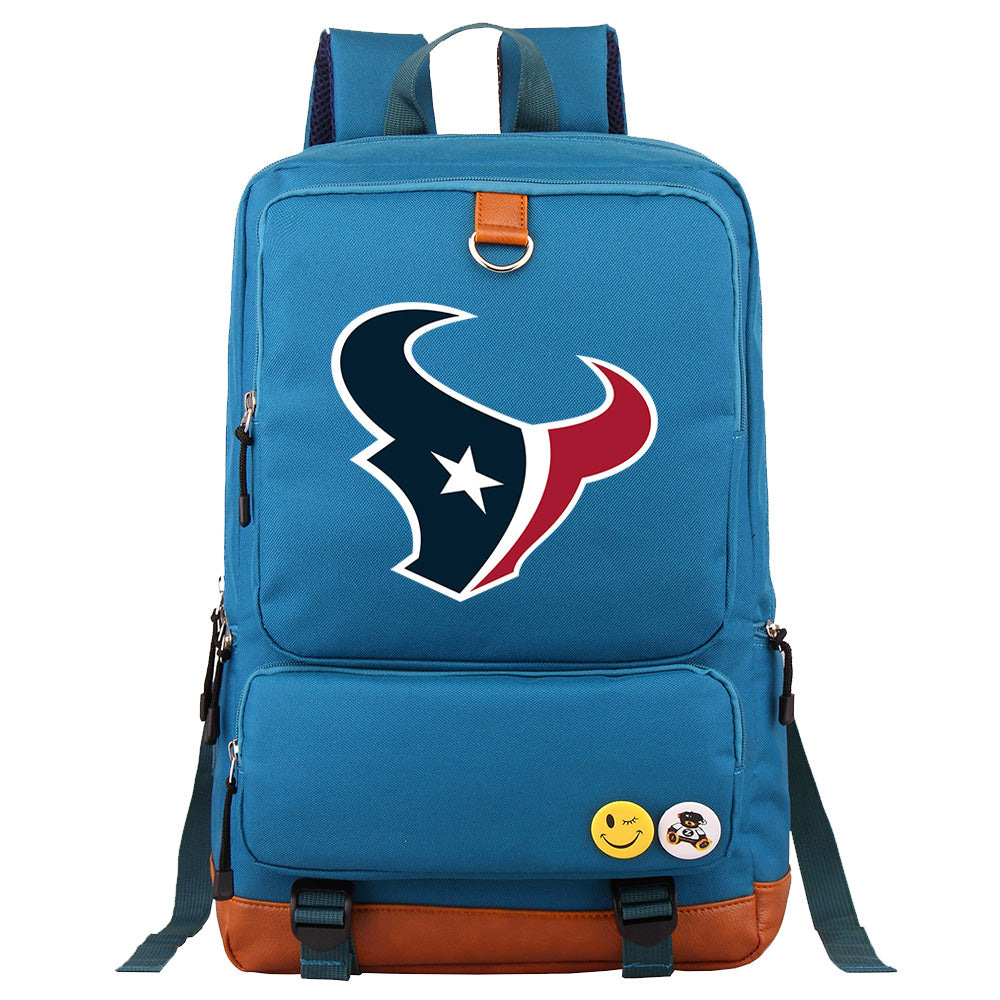 Houston Texans Football Team Rugby Proof Backpack NoteBook Laptop School Bag