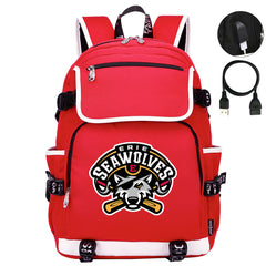 Erie SeaWolves Backpack School Notebook Travel Bags