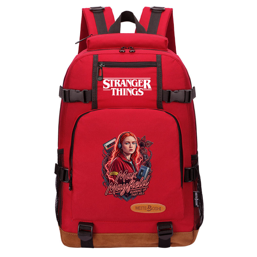 Strangers Things Max Mayfield Waterproof Backpack School Notebook Travel Bag