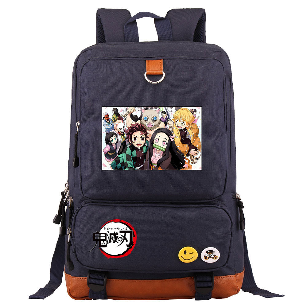 Demon Slayer Kimetsu No Yaiba Proof Backpack NoteBook Laptop School Bag