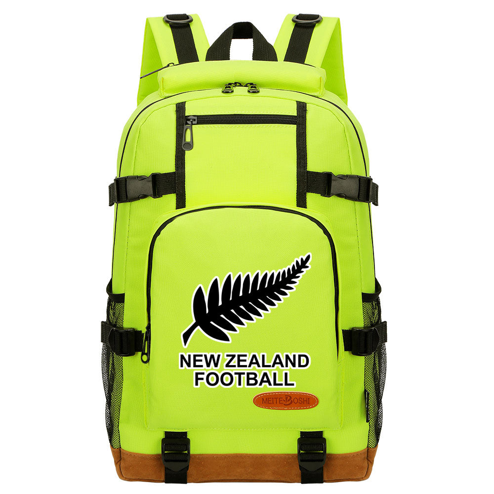 New Zealand Football Team Waterproof Backpack School Notebook Travel Bag