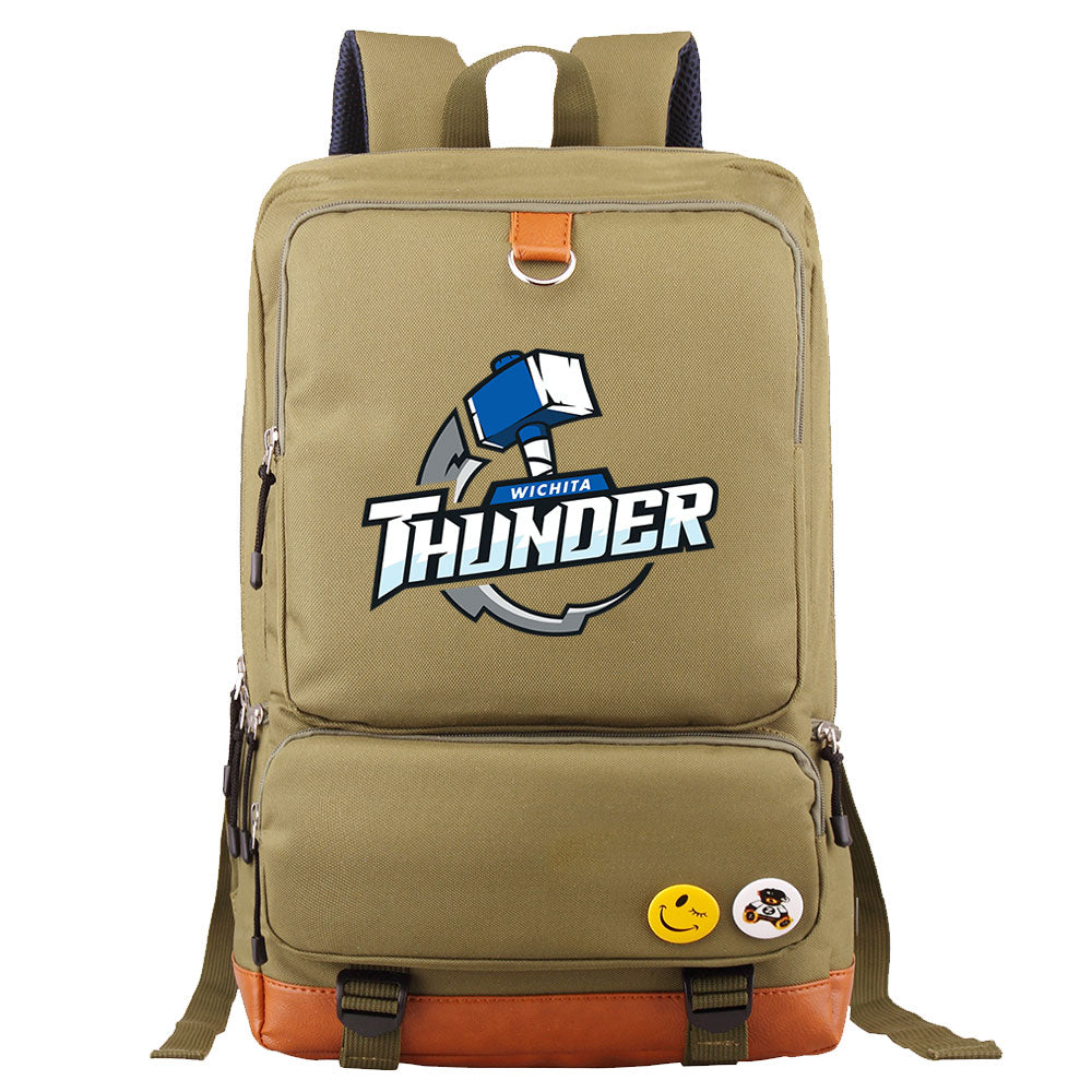 Wichita Thunder Hockey Team Proof Backpack NoteBook Laptop School Bag