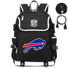 Buffalo Bills Football Team Rugby Backpack School Notebook Travel Bag