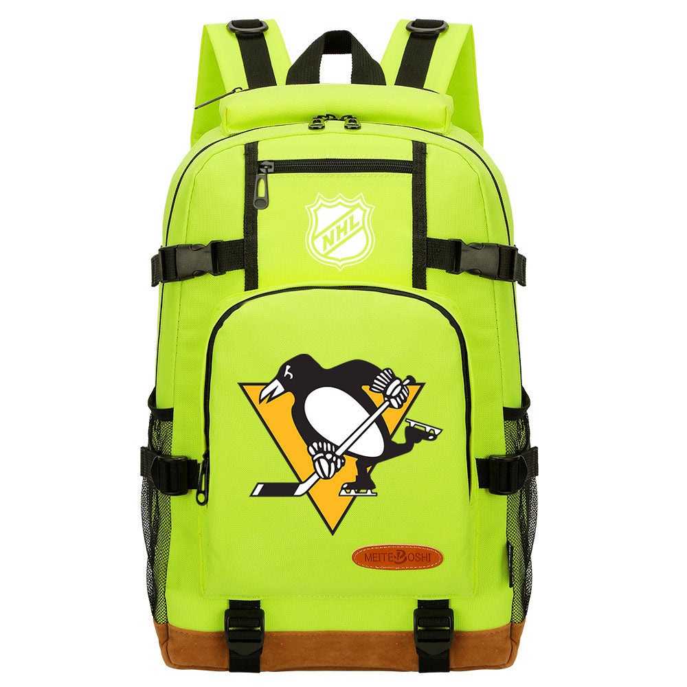 Pittsburgh Penguins Hockey League  Waterproof Backpack School Notebook Travel Bag