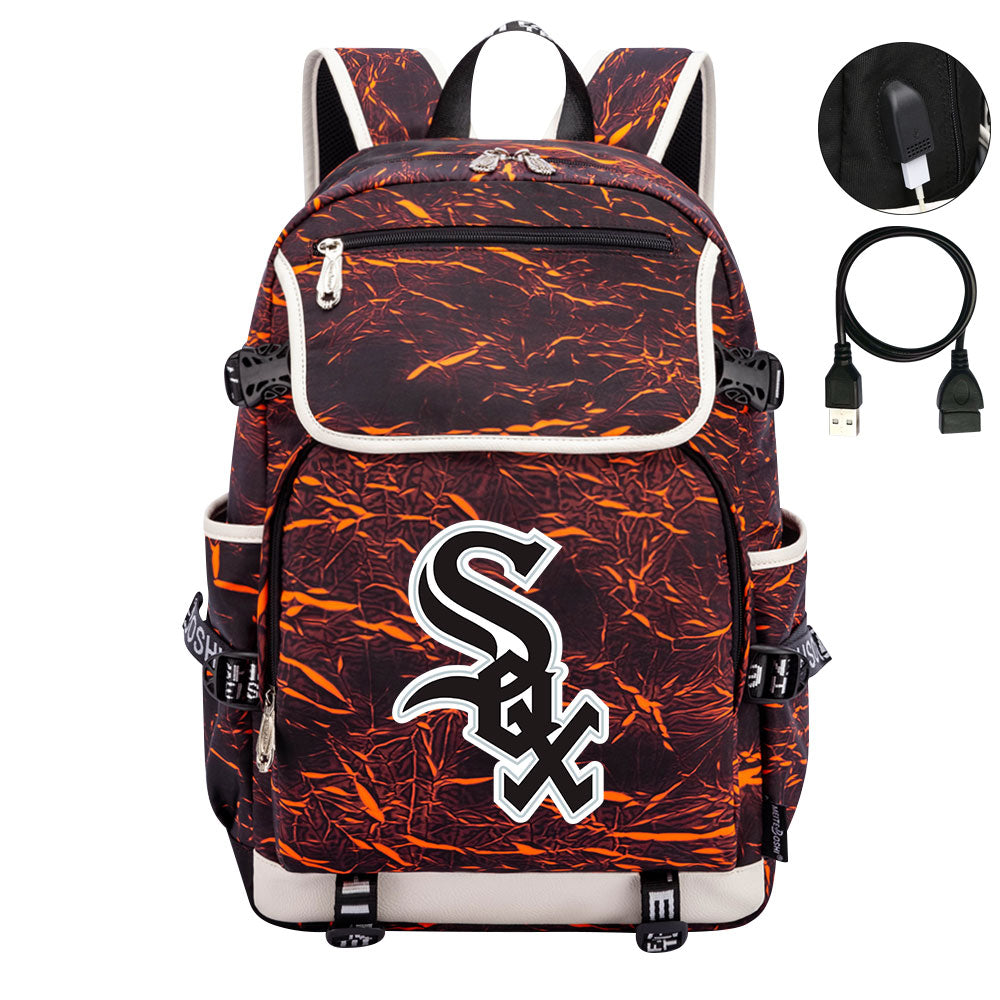 Chicago White Sox Backpack School Notebook Travel Bags