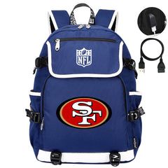 San Francisco 49ers Football Rugby Backpack School Notebook Travel Bags