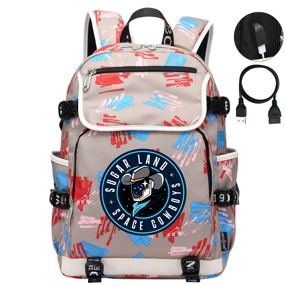 Sugar Land Space Cowboys Backpack School Notebook Travel Bags