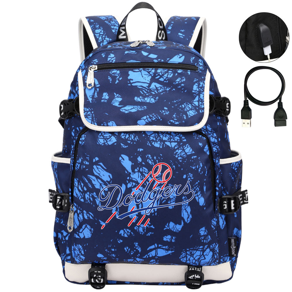 LA Dodgers Backpack School Notebook Travel Bags