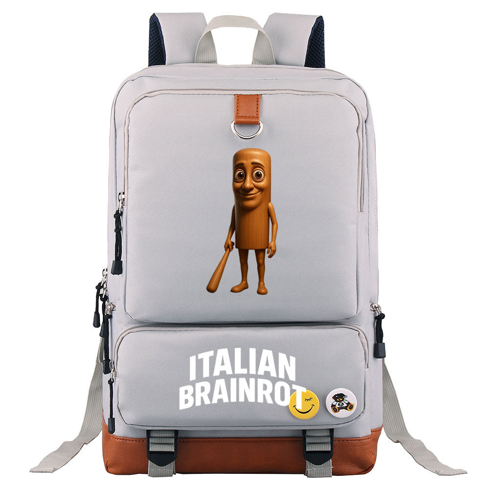 Italian Brainrot Proof Backpack NoteBook Laptop School Bag