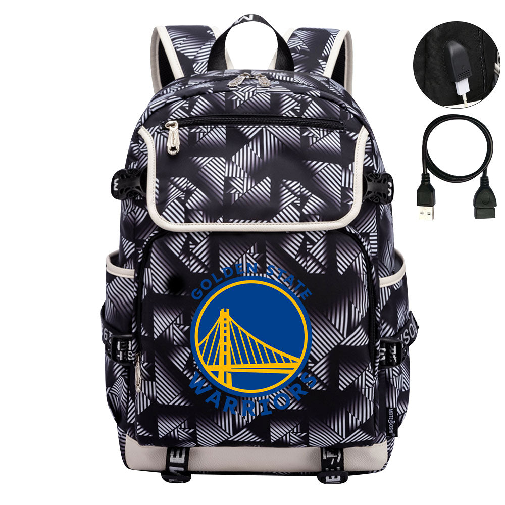 Golden State Warriors Backpack School Notebook Travel Bags
