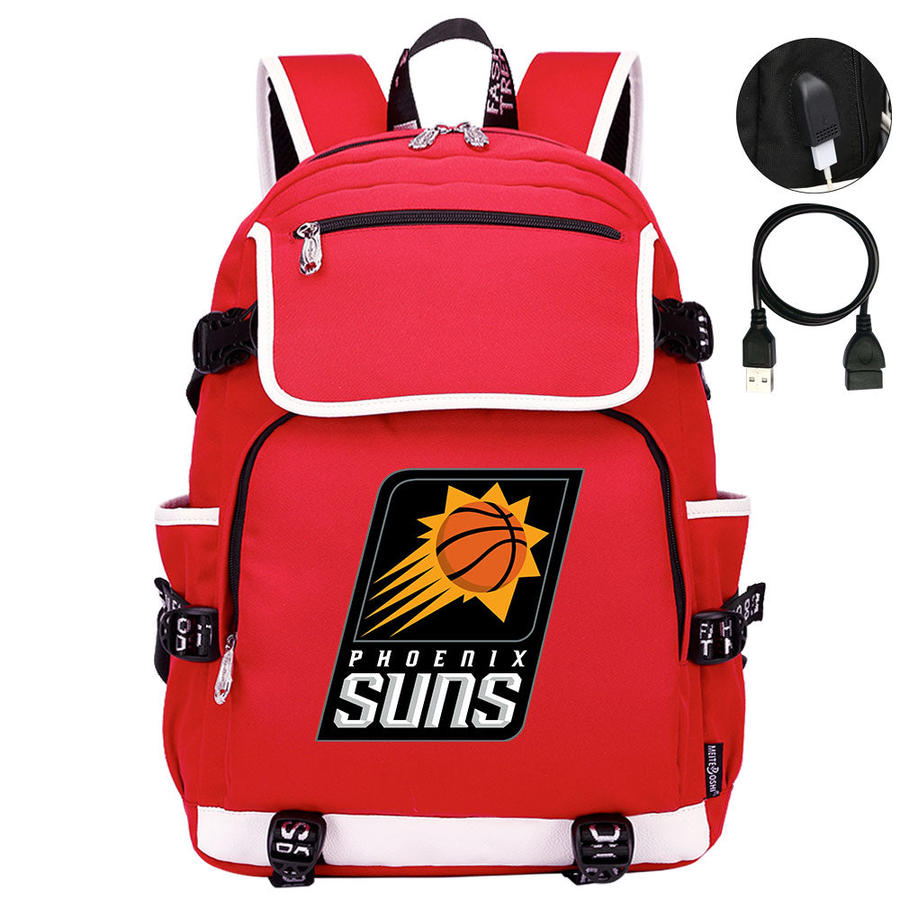 Phoenix Suns Backpack School Notebook Travel Bags