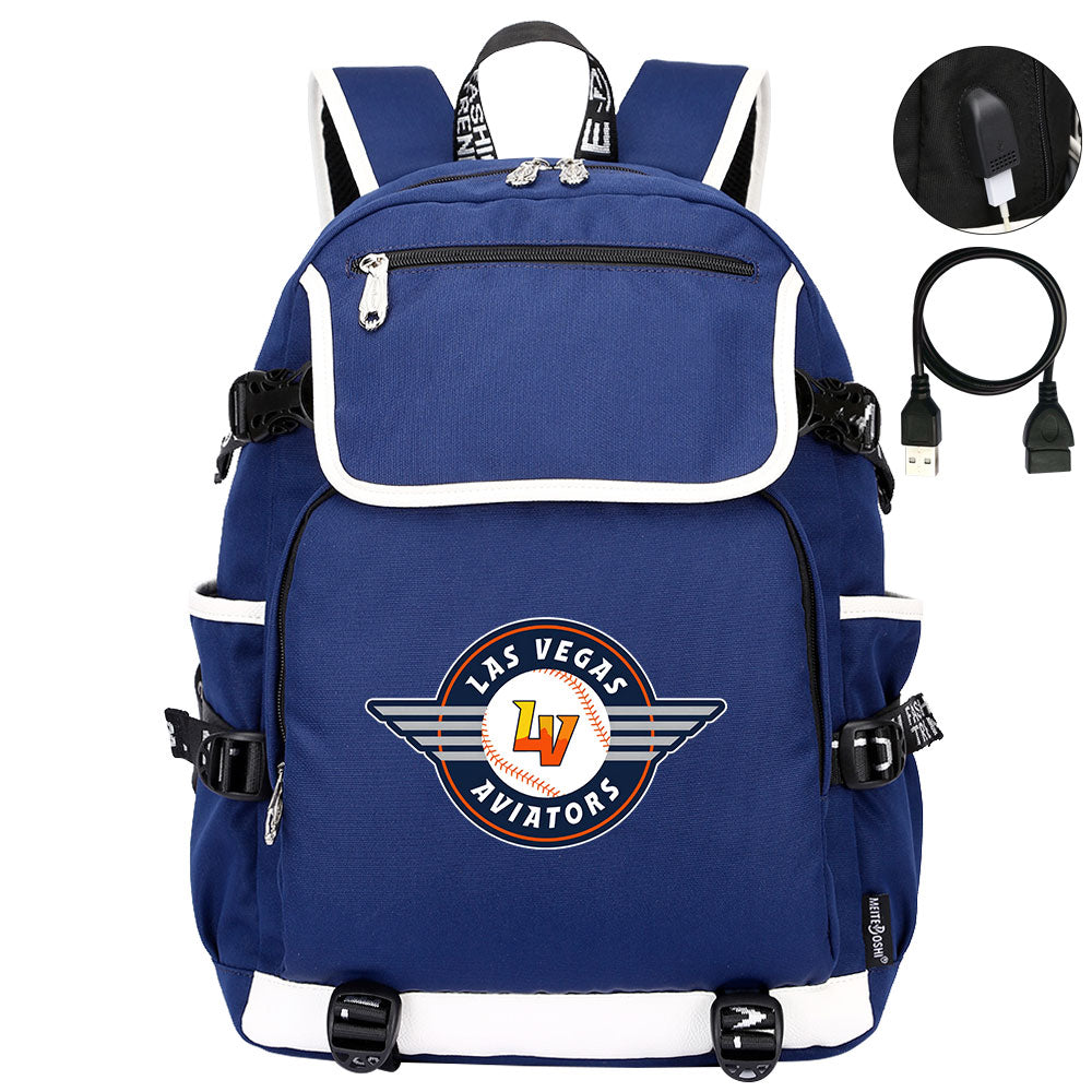 Las Vegas Aviators Backpack School Notebook Travel Bags