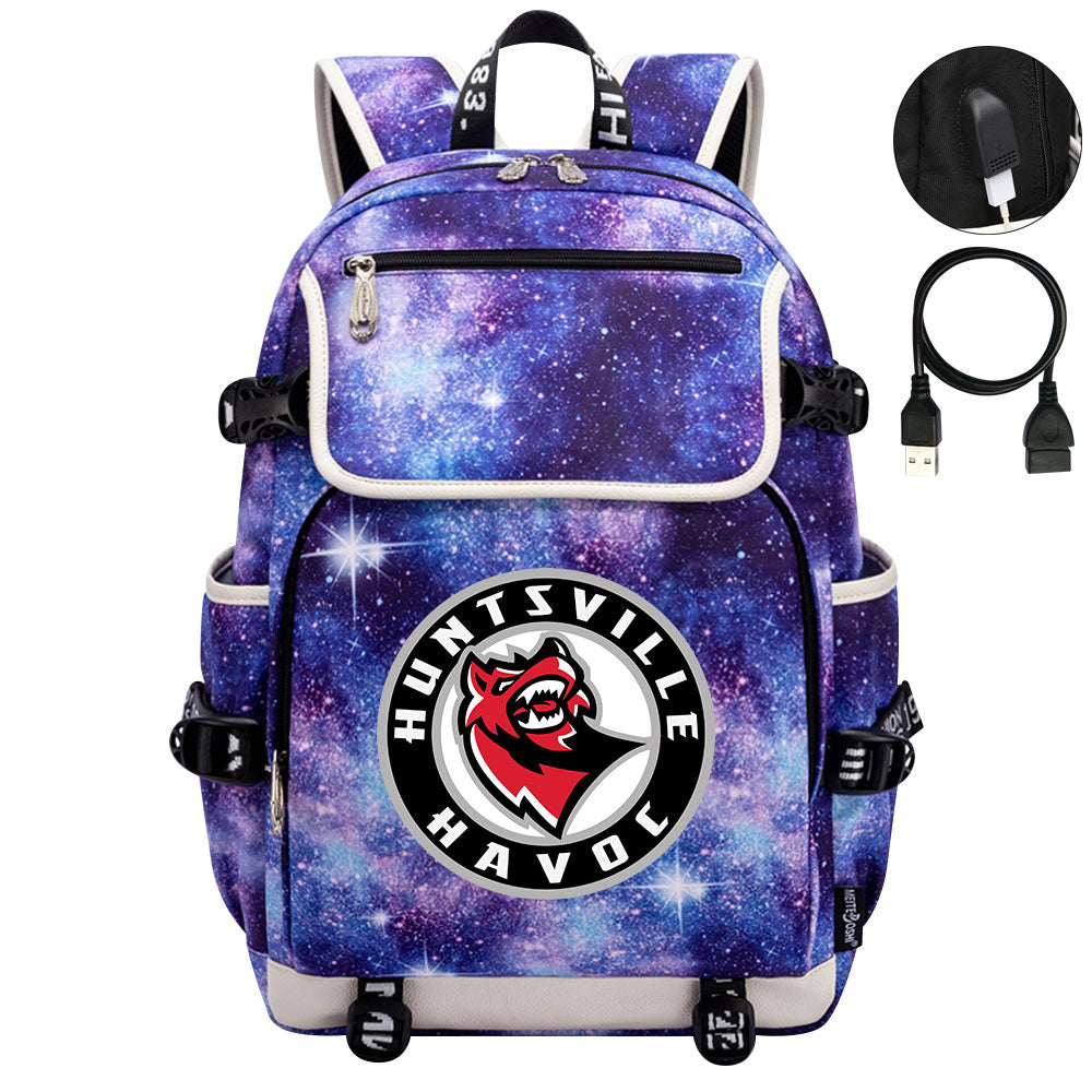 Huntsville Havoc Hockey League Backpack School Notebook Travel Bag