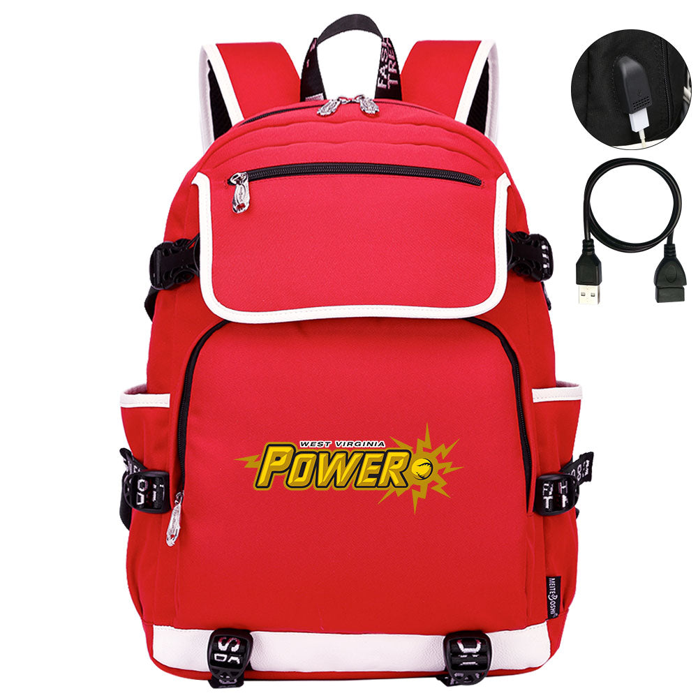 West Virginia Power Backpack School Notebook Travel Bags