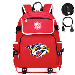 Nashville Predators Hockey League Backpack School Notebook Travel Bag