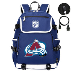 Colorado Avalanche Hockey League Backpack School Notebook Travel Bag