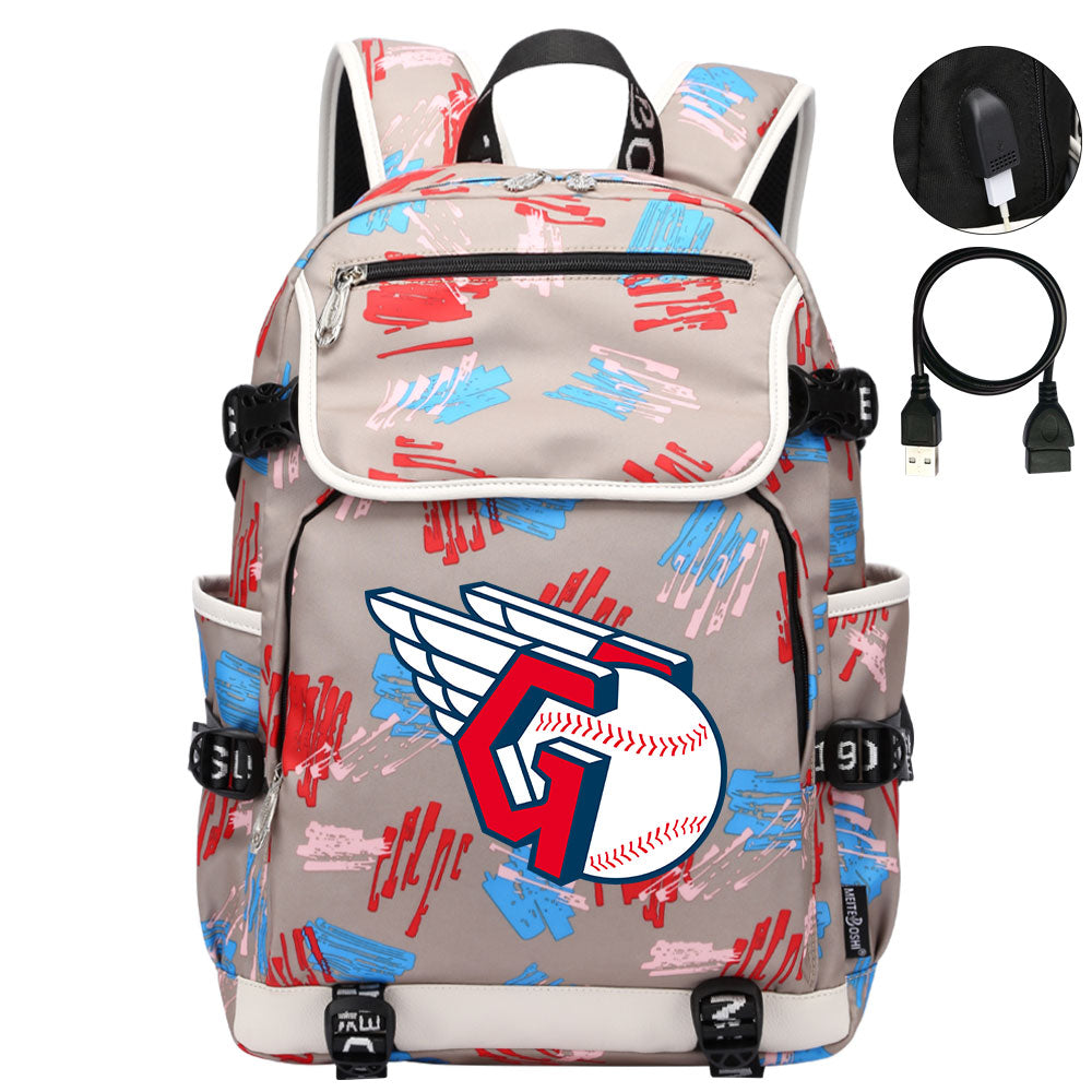 Cleveland Guardians Backpack School Notebook Travel Bags