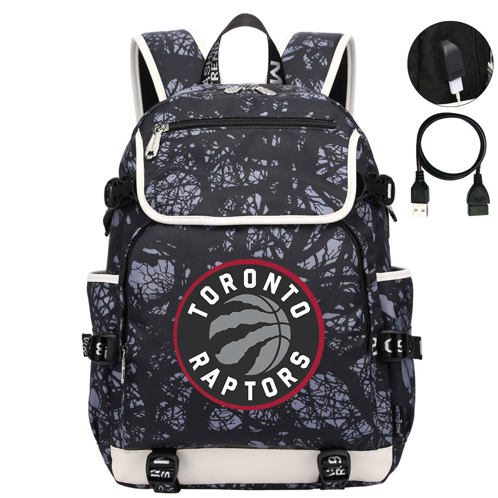 Toronto Raptors Backpack School Notebook Travel Bags
