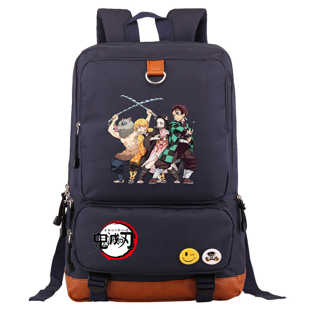 Demon Slayer Kimetsu No Yaiba Proof Backpack NoteBook Laptop School Bag