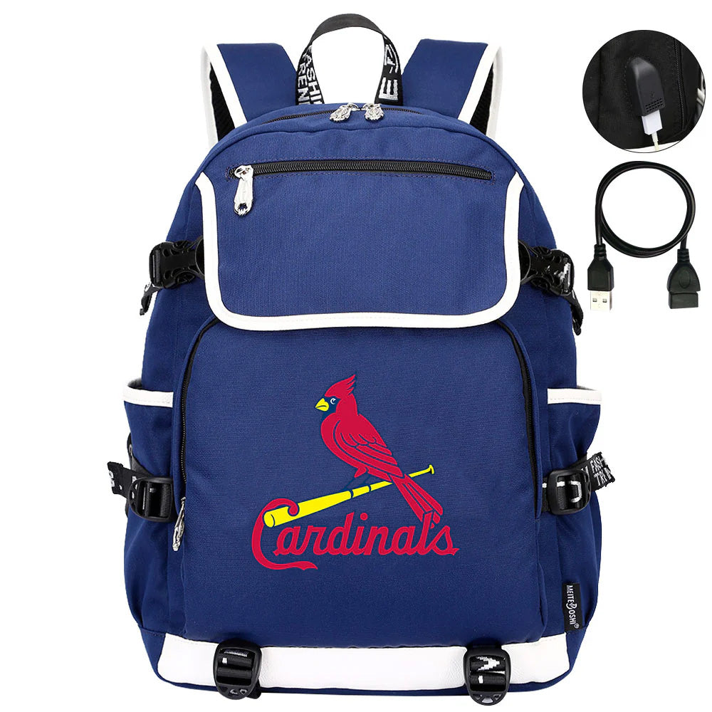 St Louis Cardinals Backpack School Notebook Travel Bags