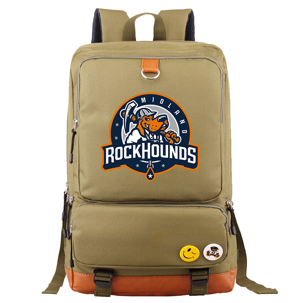 Midland RockHounds Water Proof Backpack NoteBook Laptop School Bag