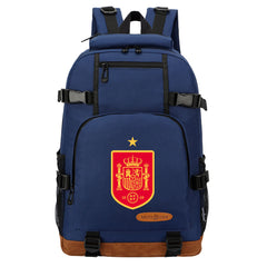 Spain National Football Team Waterproof Backpack School Notebook Travel Bag
