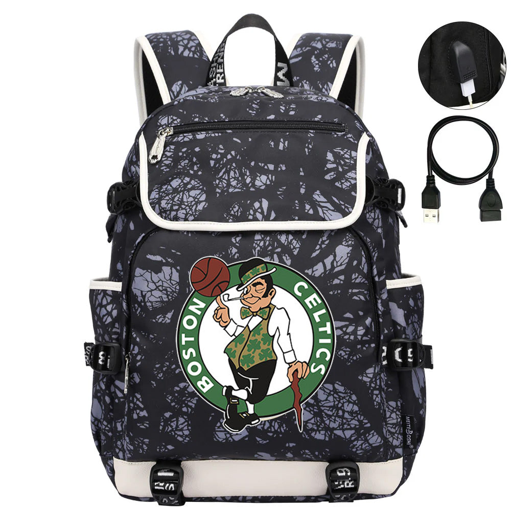 Boston Celtics Backpack School Notebook Travel Bags